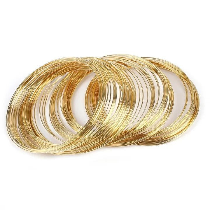 100 Loops Memory Steel Wire – Durable Metal Wire for Bracelets Making