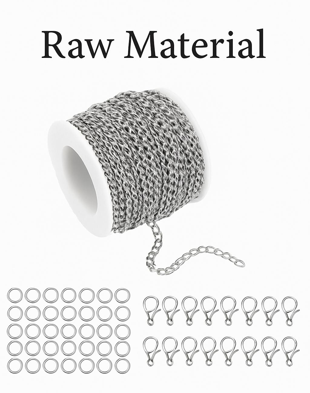 Yard stainless steel extension chain 2mm (Golden/Silver) necklace chain for bracelets diy chain accessories jewellery making crafts