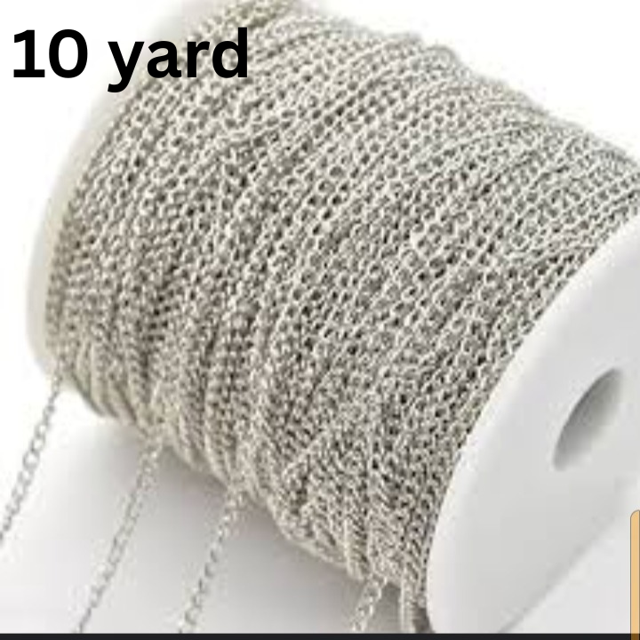 Yard stainless steel extension chain 2mm (Golden/Silver) necklace chain for bracelets diy chain accessories jewellery making crafts