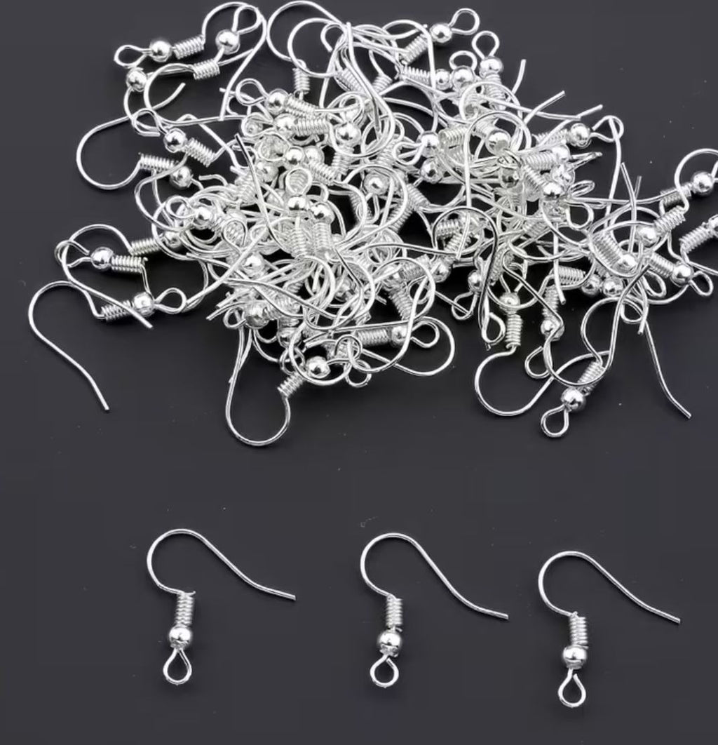 Stainless steel Silver &Gold Earring Hooks (19*20mm) Earring Clasps Finding For Jewelry Making Earring Hooks For Dangle Earrings Making
