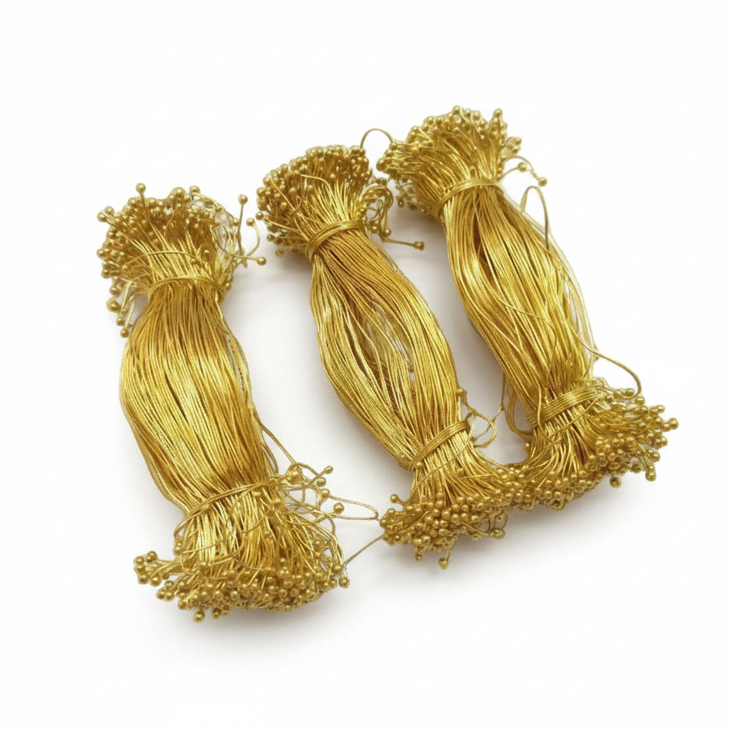 Golden Loreal Wire Mogra Wire Ball Head Pins Jewellery Making Accessories